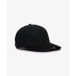 Damska czapka typu trucker Superdry Merchant Monogram. Czarne czapki i kapelusze damskie Superdry., z aplikacjami, klasyczne. Za 179.25 zł.