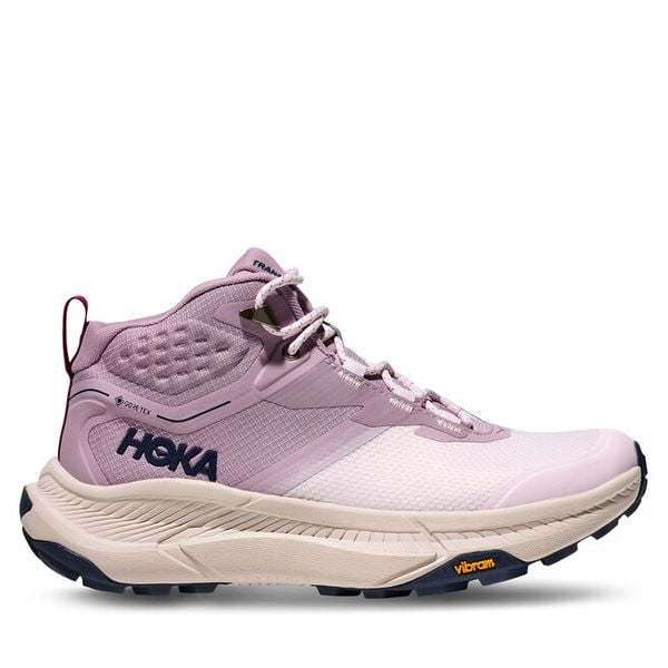 Trekkingi Hoka. Czerwone obuwie sportowe damskie HOKA, bez wzorów, trekkingowe. Za 749.99 zł.
