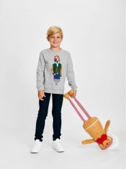 NAME IT Bluza 13210914 Szary Regular Fit. Szare bluzy dla chłopców Name it, bez wzorów, z bawełny, bez ramiączek, bez kaptura. Za 144.99 zł.