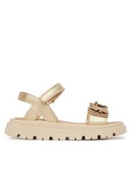 Primigi Sandały 1438011 M Złoty. Żółte sandały dziewczęce Primigi, ze skóry, bez zapięcia. Za 259.99 zł.