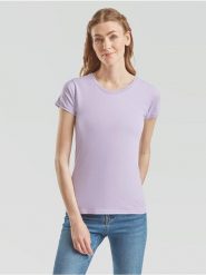 Fioletowy t-shirt damski Fruit Of The Loom Iconic 150 T. Białe t-shirty damskie Fruit of the Loom, m, bez wzorów, z bawełny, klasyczne, bez kołnierzyka. Za 123.99 zł.
