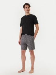 BOSS Piżama 50557174 Czarny Regular Fit. Czarne piżamy męskie Boss, m, bez wzorów, z bawełny, bez ramiączek. Za 399.99 zł.