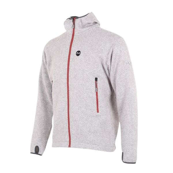 Kurtka polarowa męska ABENE - XL. Szare kurtki męskie Milo, l, bez wzorów, z dzianiny, klasyczne, z kapturem. Za 399.00 zł.