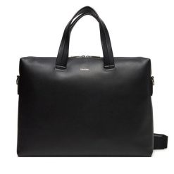 Torba na laptopa Calvin Klein. Czarne torby na laptopa męskie Calvin Klein, bez wzorów. Za 849.99 zł.