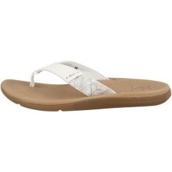 Damskie japonki Reef. Brązowe klapki damskie Reef, bez wzorów, z materiału, eleganckie, bez obcasa. Za 455.99 zł.