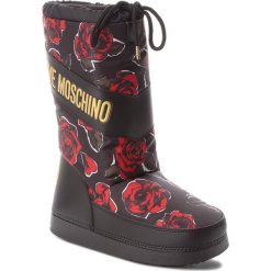 Śniegowce LOVE MOSCHINO - JA24012G16IN100A Nero. Czarne kozaki damskie Love Moschino, z materiału. Za 659.00 zł.