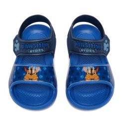 Sandały Paw Patrol. Niebieskie sandały chłopięce Paw Patrol, bez zapięcia. Za 39.99 zł.