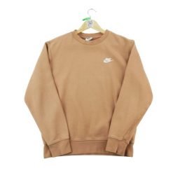 Bluza męska Nike beżowa. Brązowe bluzy męskie Nike, l, bez wzorów, bez kaptura. Za 102.20 zł.