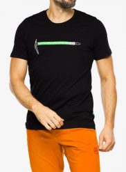 Koszulka wspinaczkowa męska Edelrid Rope T-Shirt II. Czarne t-shirty męskie EDELRID, m, bez wzorów, z bawełny, bez kołnierzyka. Za 174.35 zł.