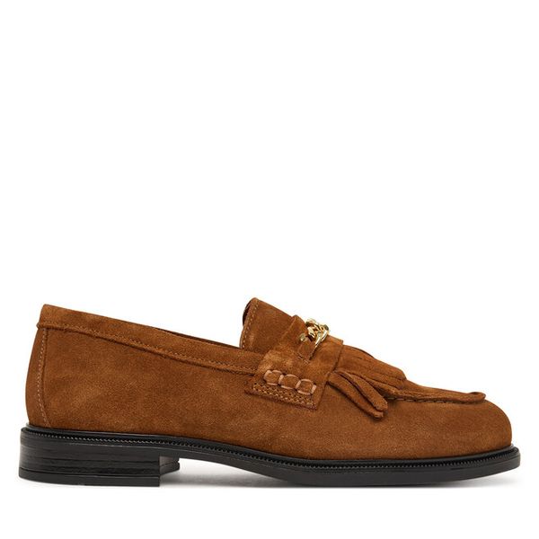 Loafersy Tommy Hilfiger. Brązowe mokasyny damskie Tommy Hilfiger. Za 569.99 zł.