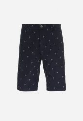 Granatowe Szorty do Kolan z Regularnym Stanem i Kieszeniami Norin. Niebieskie krótkie spodenki sportowe męskie Born2be, m, bez wzorów, z tkaniny. Za 79.99 zł.