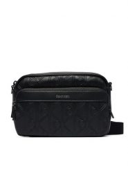 Calvin Klein Saszetka Emblem Aop Deboss Camera Bag LV04D3563G Czarny. Czarne saszetki męskie Calvin Klein, ze skóry. Za 409.99 zł.