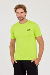 EA7 Neonowy męski t-shirt bawełniany, Rozmiar XL. Zielone t-shirty męskie EA7 Emporio Armani, l, bez wzorów, z bawełny, bez kołnierzyka. W wyprzedaży za 241.99 zł.