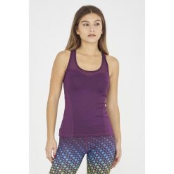 Top do fitness damski ZERL fioletowy. Fioletowe obuwie sportowe damskie ELPLAYER, bez wzorów, na fitness i siłownię. Za 56.00 zł.