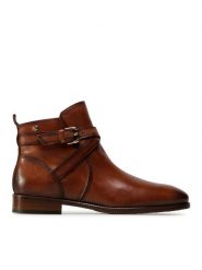 Pikolinos Botki W4D-8614 Brązowy. Brązowe botki damskie Pikolinos, ze skóry, bez obcasa, na płaskiej podeszwie, bez zapięcia. Za 539.99 zł.