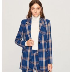 Marynarka garniturowa w kratę - Wielobarwn. Szare żakiety damskie Reserved. Za 249.99 zł.