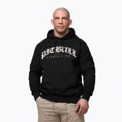 Bluza męska Pitbull Tatto Hooded. Czarne bluzy męskie PITBULL, l, bez wzorów, z bawełny, bez kaptura. Za 249.99 zł.