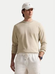 Polo Ralph Lauren Bluza 710916689025 Beżowy Regular Fit. Brązowe bluzy męskie Polo Ralph Lauren, m, bez wzorów, z bawełny, bez kaptura. Za 579.99 zł.
