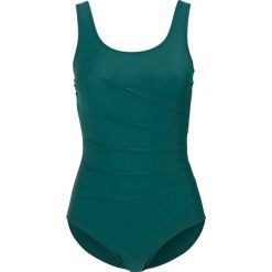Kostium kąpielowy shape z ozdobnymi plisami, lekki stopień modelowania sylwetki. Czarne kostiumy jednoczęściowe damskie bonprix, bez wzorów. Za 119.99 zł.