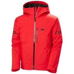 Kurtka narciarska Helly Hansen Swift Team. Czerwone kurtki sportowe męskie Helly Hansen, na zimę, m, bez wzorów, narciarskie. W wyprzedaży za 970.50 zł.