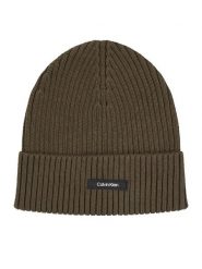 Calvin Klein Czapka Classic K50K512362 Zielony. Zielone rękawiczki męskie Calvin Klein, na zimę, bez wzorów, z bawełny. Za 179.99 zł.