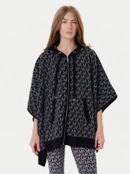 MICHAEL Michael Kors Ponczo MT561CCK87 Czarny Relaxed Fit. Czarne kardigany damskie MICHAEL Michael Kors, m, bez wzorów, z wełny. Za 879.99 zł.