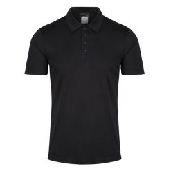 Męska Koszulka Polo Honestly Made. Czarne koszulki polo męskie Regatta, l, bez wzorów, z materiału, bez ramiączek. Za 89.99 zł.