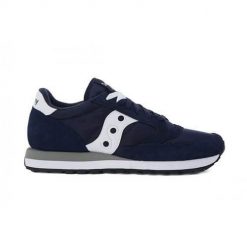 Buty do chodzenia męskie Saucony Jazz Original. Niebieskie buty sportowe męskie Saucony, z materiału, bez zapięcia, trekkingowe. Za 379.00 zł.
