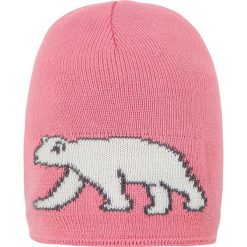 Czapka w kolorze jasnoróżowym. Czerwone czapki dla dzieci Najmodniejsze ubrania dla dzieci, bez wzorów, z wełny. W wyprzedaży za 37.95 zł.