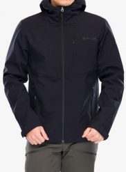 Kurtka softshell męska Vaude Cyclone Hooded Jacket. Czarne kurtki męskie Vaude, m, bez wzorów, z materiału, bez kaptura. Za 628.10 zł.