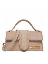 JACQUEMUS Torebka Le Bambino 213BA006-3066 Beżowy. Brązowe torebki do ręki damskie JACQUEMUS, bez wzorów, z nubiku, bez dodatków. Za 2,269.00 zł.