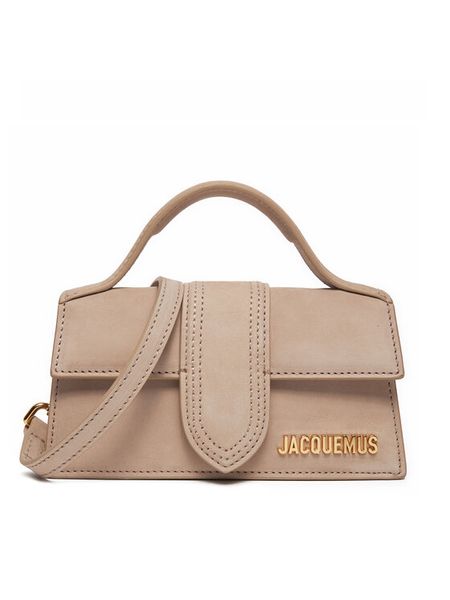 JACQUEMUS Torebka Le Bambino 213BA006-3066 Beżowy. Brązowe torebki do ręki damskie JACQUEMUS, bez wzorów, z nubiku, bez dodatków. Za 2,269.00 zł.