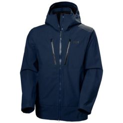 Długa kurtka narciarska Helly Hansen Alpha. Niebieskie kurtki snowboardowe męskie Helly Hansen, l, bez wzorów, z dzianiny, długie, bez kaptura, narciarskie. Za 2,222.50 zł.
