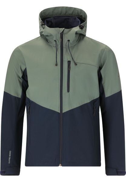 Kurtka turystyczna softshell Whistler Rodney V2. Niebieskie kurtki męskie Whistler, xl, bez wzorów, z poliesteru, eleganckie, bez kaptura. Za 322.00 zł.