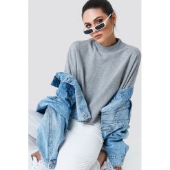 NA-KD Bluza nietoperz z surowym brzegiem - Grey. Bluzy damskie marki NA-KD. Za 141.95 zł.