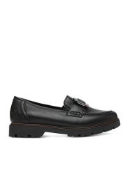 Rieker Loafersy CEO-45553-00 Czarny. Czarne mokasyny damskie Rieker, ze skóry. Za 369.99 zł.