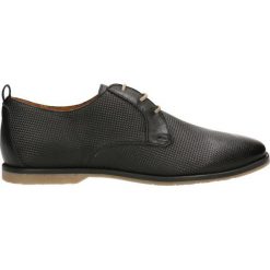 Półbuty CROSS. Czarne eleganckie półbuty Gino Rossi, ze skóry. W wyprzedaży za 249.90 zł.