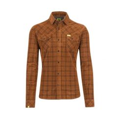 Koszula z długim rękawem Karpos Faina. Brązowe koszule męskie KARPOS, m, bez wzorów, z materiału, eleganckie, bez kołnierzyka, bez ramiączek. Za 450.60 zł.