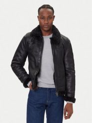 Guess Kożuch M5BL28 W2310 Czarny Regular Fit. Czarne kurtki męskie Guess, na zimę, m, z aplikacjami, z syntetyku, bez kaptura. Za 959.99 zł.