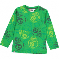 Koszulka w kolorze zielonym. Zielone t-shirty dla chłopców marki Lego Wear Fashion, z bawełny, z długim rękawem. W wyprzedaży za 42.95 zł.