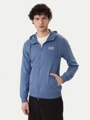 EA7 Emporio Armani Bluza 8NPM33 PJVRZ UB064 Niebieski Regular Fit. Niebieskie bluzy męskie EA7 Emporio Armani, m, bez wzorów, z bawełny, bez kaptura. Za 479.99 zł.