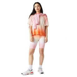 Spodenki damskie Lacoste. Czerwone szorty sportowe damskie Lacoste, na lato, xs, z aplikacjami, z dzianiny, eleganckie, z podwyższonym stanem, na fitness i siłownię. Za 237.00 zł.