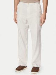 Calvin Klein Jeans Spodnie cargo LV04RF611G Beżowy jasny Relaxed Fit. Brązowe spodnie materiałowe męskie Calvin Klein Jeans, m, bez wzorów, z bawełny. Za 489.99 zł.