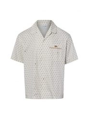 Lacoste koszula z krótkim rękawem Mężczyźni Modern Fit Bawełna biały|brązowy, 45. Białe koszule męskie Lacoste, m, bez wzorów, z bawełny, eleganckie, bez kołnierzyka, bez ramiączek. Za 699.95 zł.