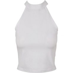 Bluzka Z Golfem Dla Pań I Panów. Białe bluzki damskie BUILD YOUR BRAND, l, bez wzorów, sportowe, bez kołnierzyka. Za 57.99 zł.