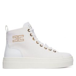 Tenisówki Elisabetta Franchi. Białe trampki i tenisówki dziewczęce Elisabetta Franchi, bez wzorów, bez zapięcia. Za 879.99 zł.