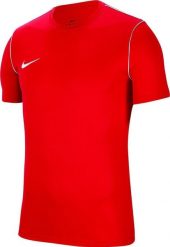 Koszulka piłkarska chłopięca Nike JR Park 20. Białe t-shirty dla chłopców Nike, bez wzorów, z materiału, bez ramiączek. Za 76.95 zł.
