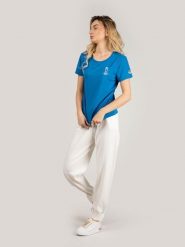 T-shirt fitness damski Foehn. Czarne t-shirty damskie North Sails, xs, z aplikacjami, z poliesteru, bez kołnierzyka. Za 229.00 zł.