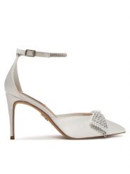 Steve Madden Szpilki Last Dance 11005297 Biały. Białe szpilki damskie Steve Madden, bez wzorów, z materiału, bez obcasa, bez zapięcia. Za 599.99 zł.