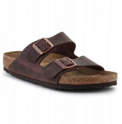 Birkenstock Arizona FL WB Habana 452761 Brązowe 46. Brązowe klapki męskie Birkenstock. Za 475.92 zł.